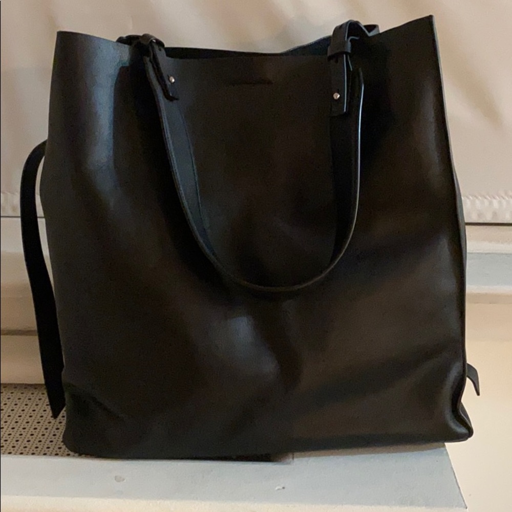 All Saints leather tote
